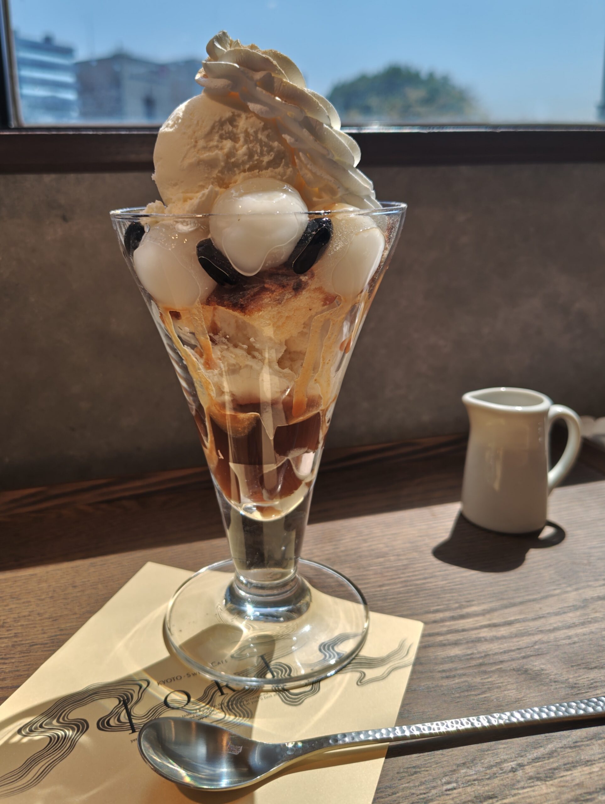 名古屋栄三越 京都イオリカフェ 黒蜜きなこパフェ