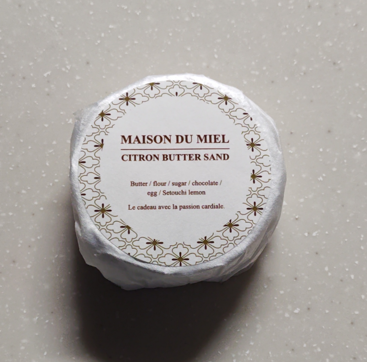 メゾンデュミエル シトロンバターサンド