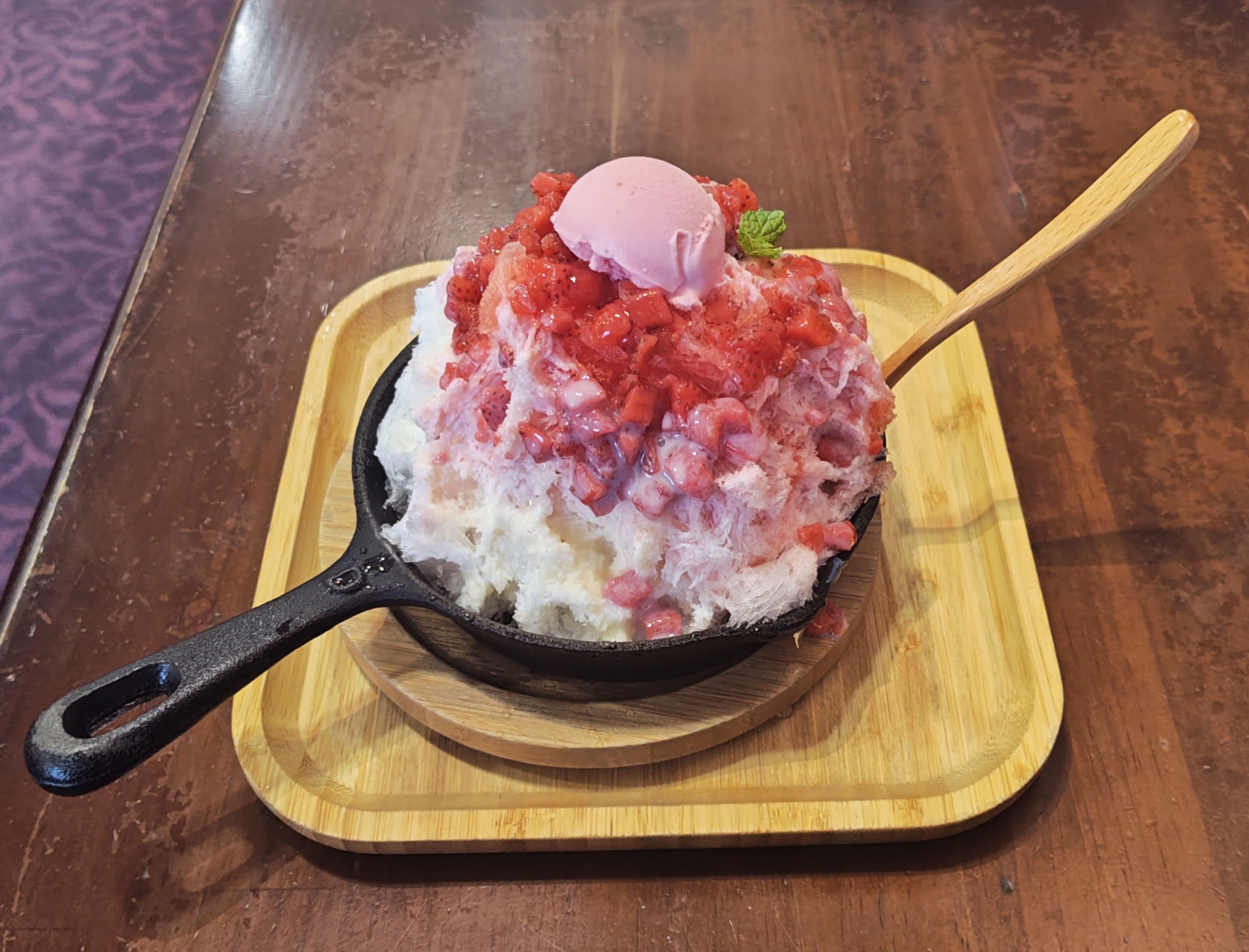 イオンスタイル岡崎 餡茶古珈舗TiPTOP かき氷 いちごみるく